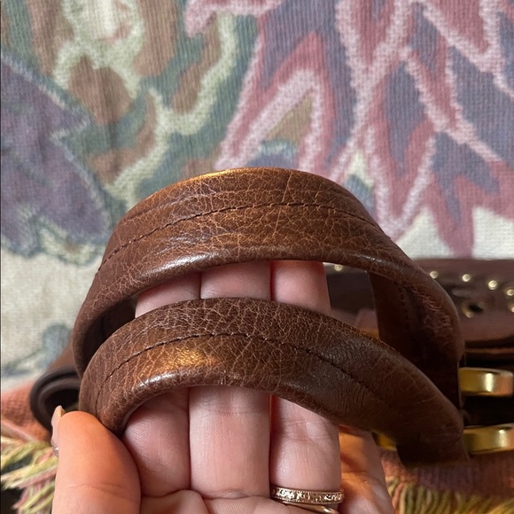 π΄ RARE Isabella Fiore Brown Leather Handbag w Pony hair NWOT - Picture 13 of 13